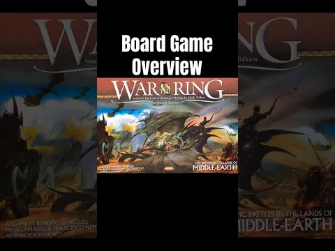 “War of the Ring” Overview #boardgames #tabletopgame #lordoftherings #wargame #warofthering #fantasy