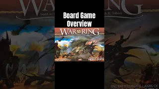 “War of the Ring” Overview #boardgames #tabletopgame #lordoftherings #wargame #warofthering #fantasy