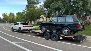 Livestream: Rivian Towing Range Rover To Colorado Springs & Back