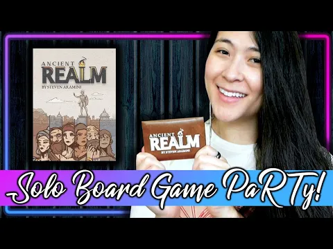Ancient Realm 🏛️| Solo Board Game PaRTy!!! (Playthrough and Review/ Tutorial, yup!) 🎉