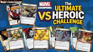My Most Difficult Game of Marvel Champions: Spider-man & Cable vs Heroic Four Horsemen Playthrough