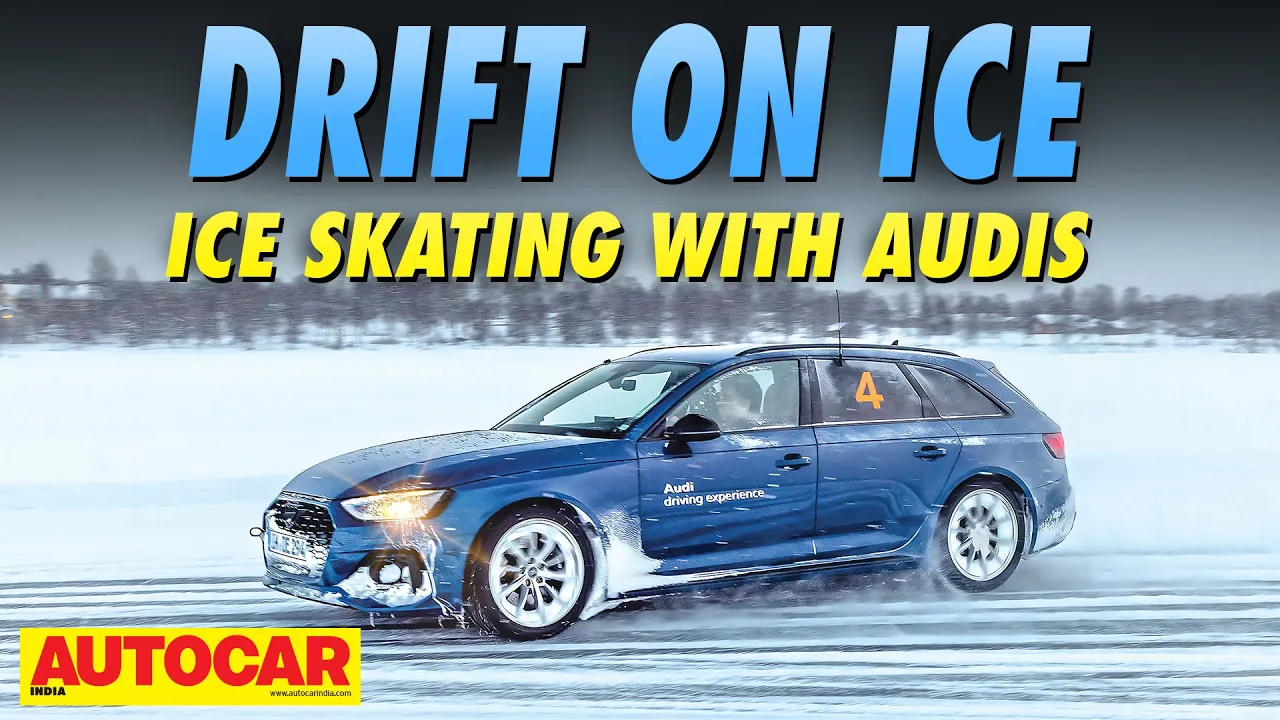 Audi Ice Drive 2024 - Drifting an Audi RS4 Avant on an ice lake | Feature | @autocarindia1