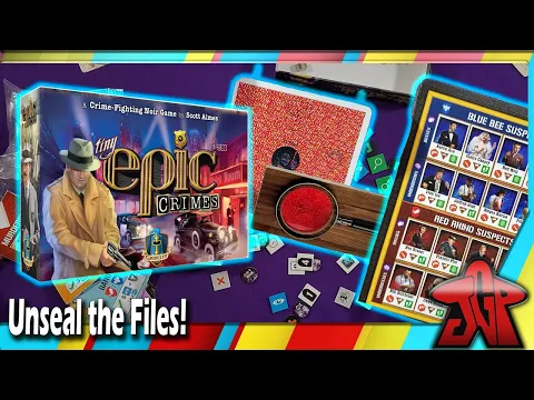 Tiny Epic Crimes PROTOTYPE unboxing