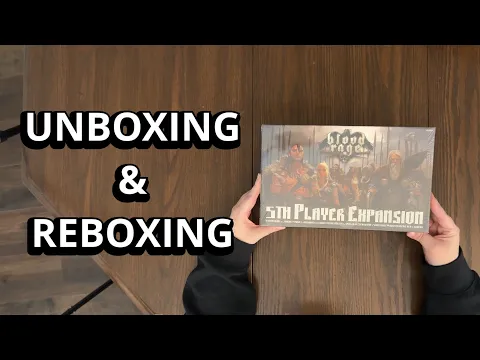 Blood Rage 5th Player Expansion - Board Game Unboxing & Reboxing - What's in the Box?