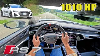 1010HP AUDI RS7 C8 BTM Turbo // INSANE SOUND & POV TEST DRIVE