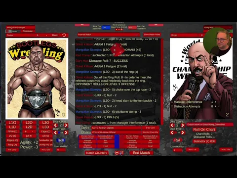 Grudge Match: Ernie Ladd vs Killer Kahn Filsinger Games Solo Card Dice Wrestling rpg OCW 44