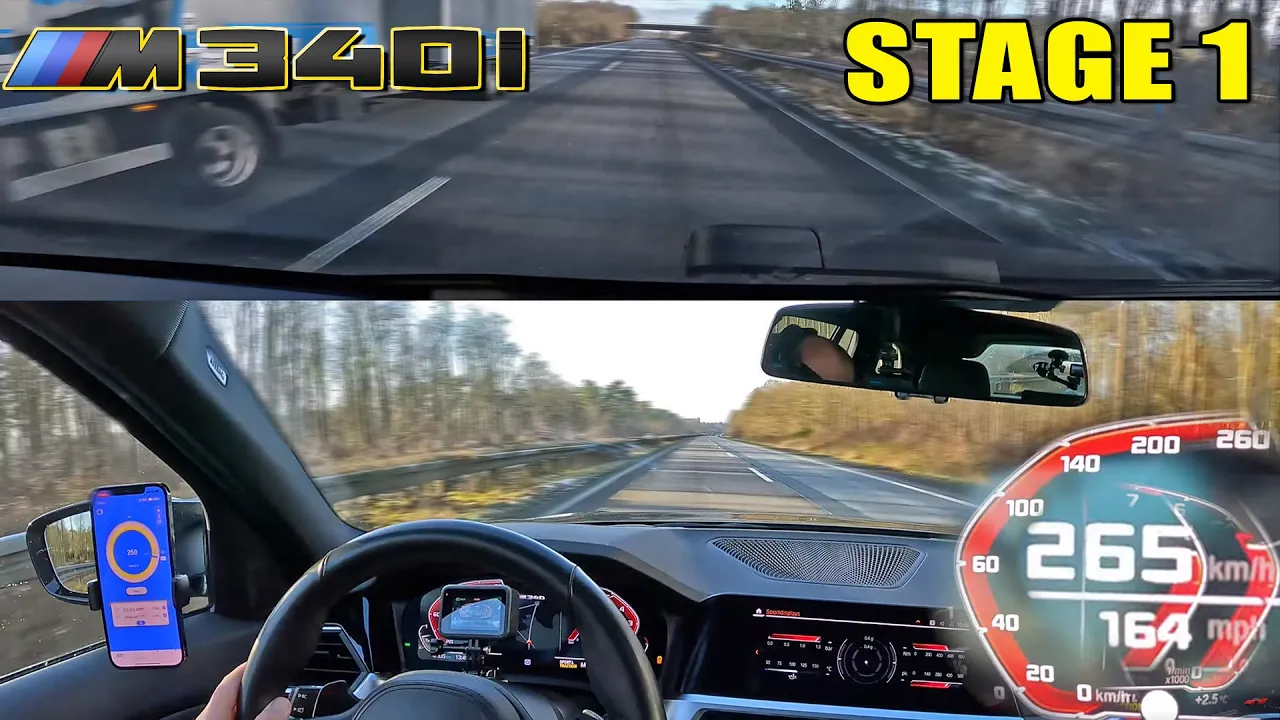 STAGE 1 BMW M340i is LEGAL, LOUD & FAST on the AUTOBAHN!