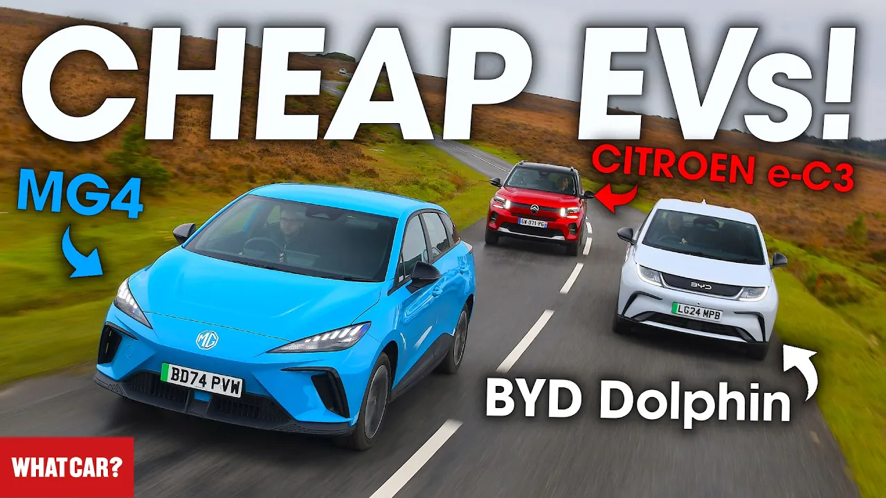 NEW BYD Dolphin vs MG4 vs Citroen e-C3 review – what's the best CHEAP electric car? | What Car?