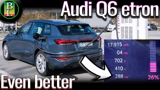 Audi Q6 E-Tron 800V can charge even better - 288 kW !!!