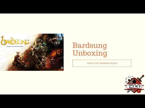 Bardsung 1st edition 80% discount!!! Board Game Unboxing