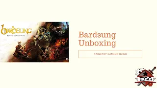 Bardsung 1st edition 80% discount!!! Board Game Unboxing