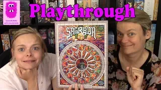Sagrada, Playthrough & First Impression (In English, board game, family game)