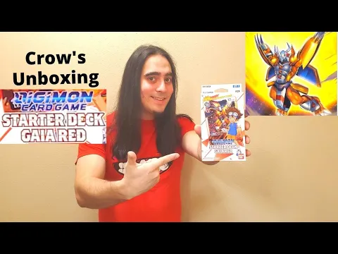 Crow's unboxing Digimon ST1 Gaia Red Starter deck