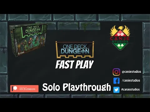 Canje Plays One Deck Dungeon Forests of Shadows (Fast Play)