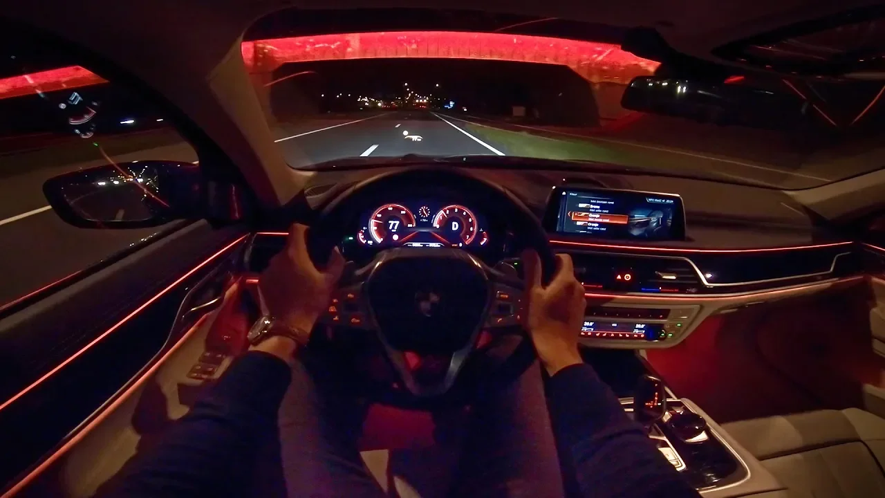 2019 BMW 7 Series 4K NIGHT DRIVE POV & AMBIENT LIGHTING by AutoTopNL