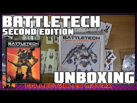 Battletech Second Edition Unboxing | Mechwarrior