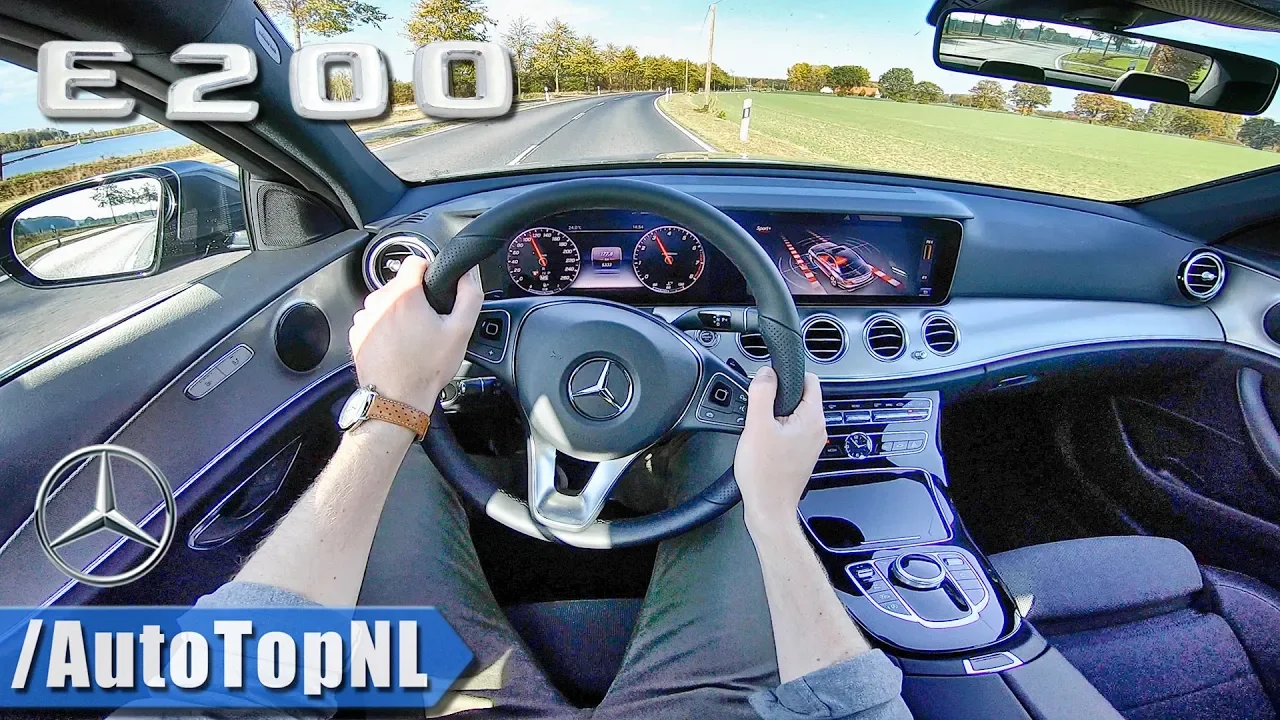 Mercedes-Benz E Class E200 2.0 Turbo POV Test Drive by AutoTopNL
