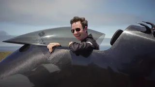 Pivotal pilot smiling after a successful flight.