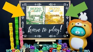 Railroad Ink Challenge Tutorial (Base Game) 👩‍🏫🛣️🛤️