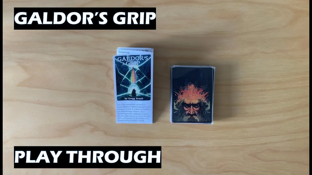 Galdor's Grip PnP Solo Card Game Play Through