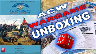 Three Days of Gettysburg: Deluxe Edition UNBOXING PREVIEW | ACW WARGAME Board Game