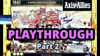 Axis & Allies: 1941 Board Game | Playthrough (4 Players) | Second Half