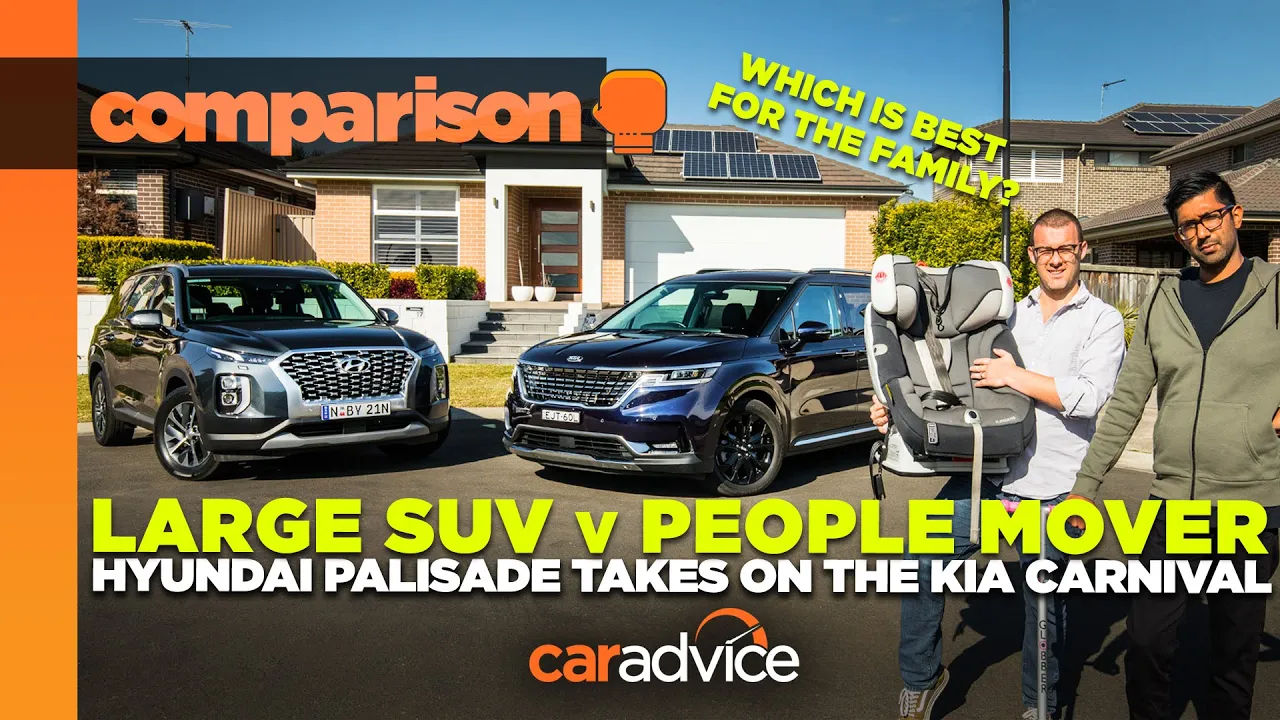 2021 Hyundai Palisade v Kia Carnival | Which Is Best For The Family? | CarAdvice | Drive