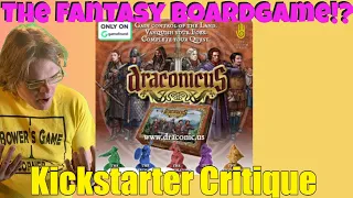 Draconicus - The Fantasy Boardgame - Kickstarter Critique Review