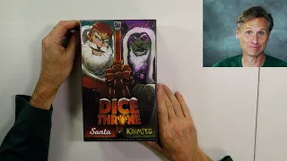Santa VS Krampus Board Game UNBOXING - Dice Throne Kickstarter Edition - All Cards Revealed