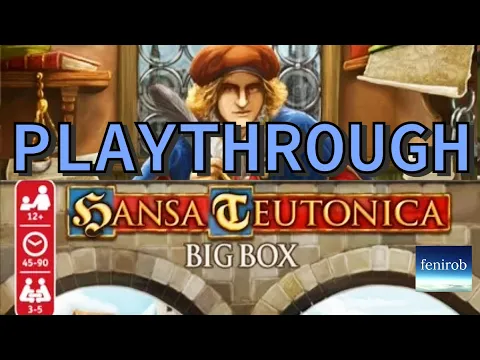 Hansa Teutonica Board Game (Big Box) | Playthrough “Rematch”
