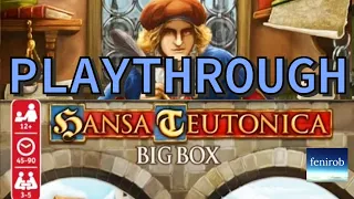 Hansa Teutonica Board Game (Big Box) | Playthrough “Rematch”