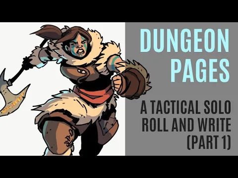 Dungeon Pages | Tactical Solo Roll and Write | Part 1