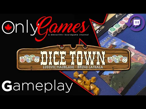 Dice Town Board Game Gameplay - Twitch Live Stream Replay
