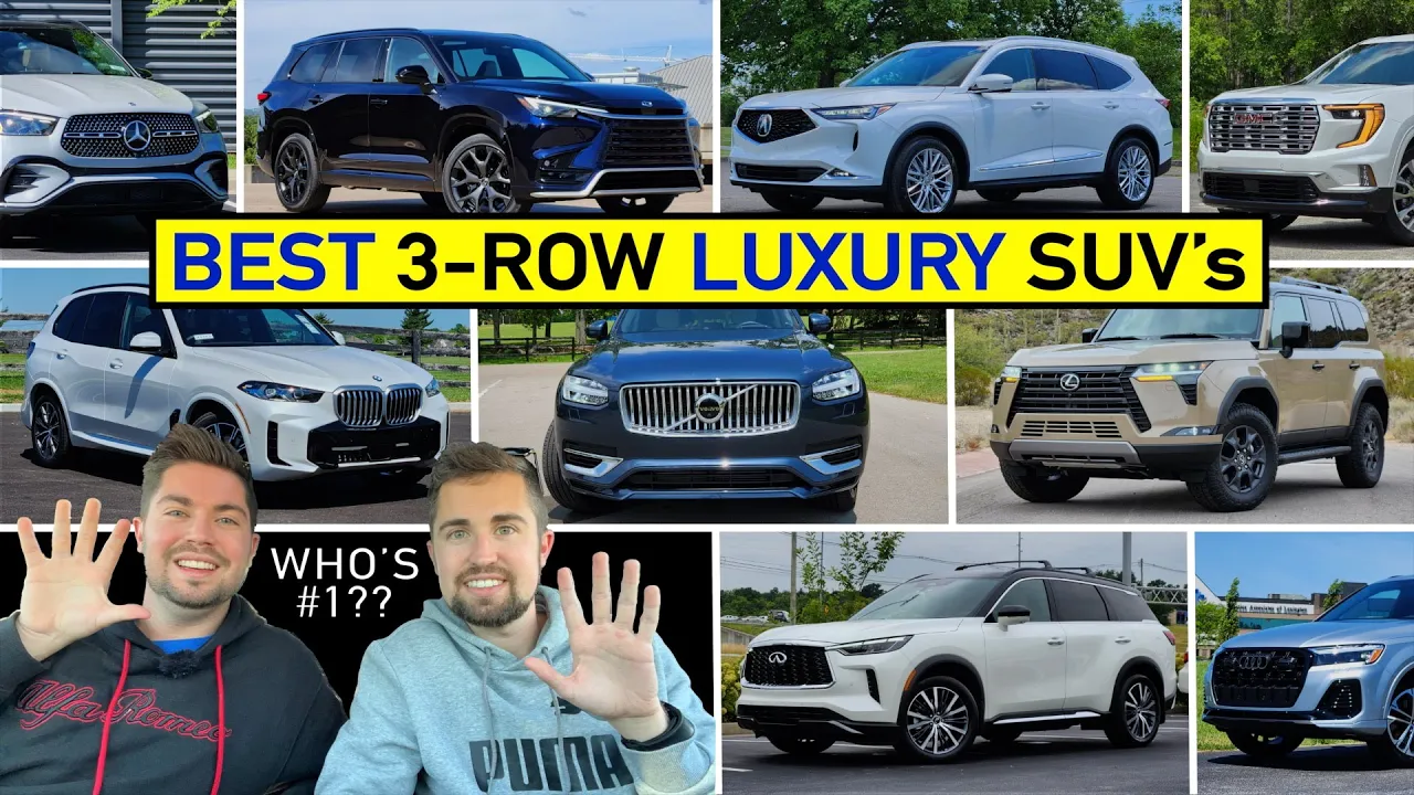 BEST Luxury Midsize 3-Row SUV's to Buy NOW -- Our Expert Ranking After Reviewing ALL of Them!