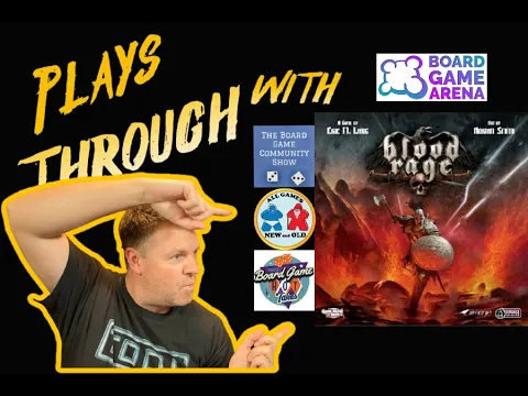 Blood Rage Play Through on Board Game Arena
