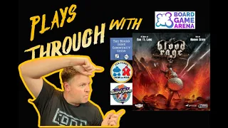 Blood Rage Play Through on Board Game Arena