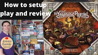 Dungeons & Dragons: The Yawning Portal DnD board game how to setup play and review 4K AmassGames