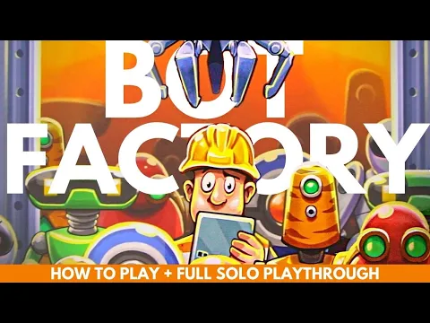 Bot Factory Board Game | How to Play | Solo Playthrough