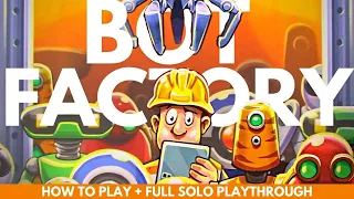 Bot Factory Board Game | How to Play | Solo Playthrough