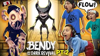 INK DEMON & Slicer Team Up!  Teleport Now! (Bendy and the Dark Revival FULL Chapter 2 Gameplay)