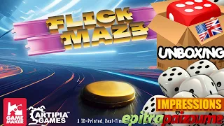 Flick Maze - Unboxing & Impressions (EN) by Epitrapaizoume