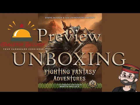 Fighting Fantasy Adventures Unboxing Prototype Copy, new Martin Wallace game based on the gamebooks