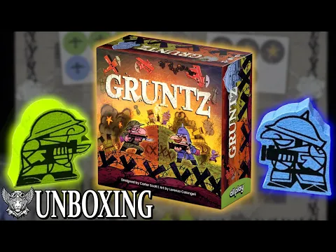 GRUNTZ Board Game Unboxing - What's Inside This Tiny War Game?