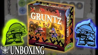 GRUNTZ Board Game Unboxing - What's Inside This Tiny War Game?