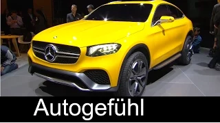 Preview all-new Mercedes GLC Coupé Concept (new GLK replacement as Coupé version) Premiere