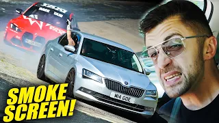 BRAKE FAILURE! Skoda Superb vs Race Taxi M3! // Nürburgring