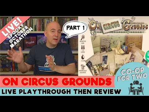 On Circus Grounds - Deluxe Cold Case Game - Live Play then Review