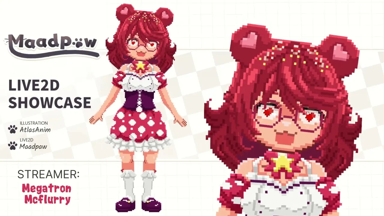 Pixel art style Vtuber model (art + rig) by Maadpaw Rigging (@Maadpaw ...