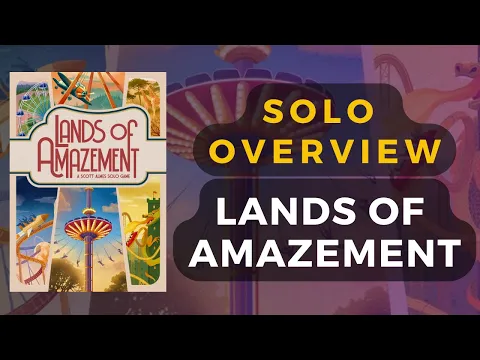Preview of Lands of Amazement (Button Shy) 18-card game - Solo Overview | DaniCha