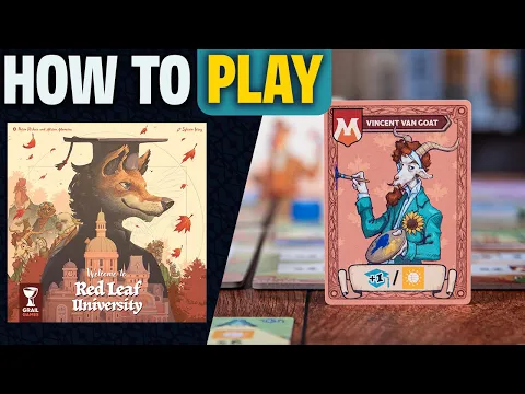 Red Leaf University | How to Play | Learn to Play in 16 Minutes! Worker Placement Board Game